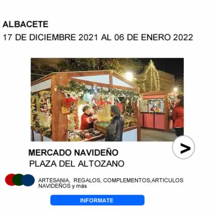 Mercado navideño en Albacete