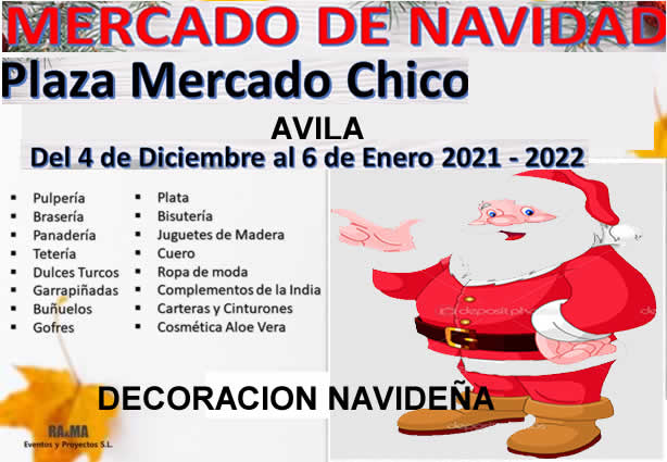 [04 de Diciembre al 06 de Enero ]  Mercado de navidad 2021/2022 en Avila