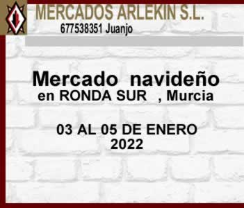 03 al 05 Enero 2022 – Mercado navideño en Ronda Sur , Murcia
