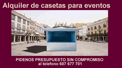 Casetas de madera para eventos, mercados y ferias 