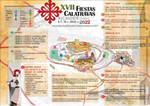 PROGRAMA - Mercado medieval calatravo en Alcaudete, Jaen 08 al 10 de Julio 2022
