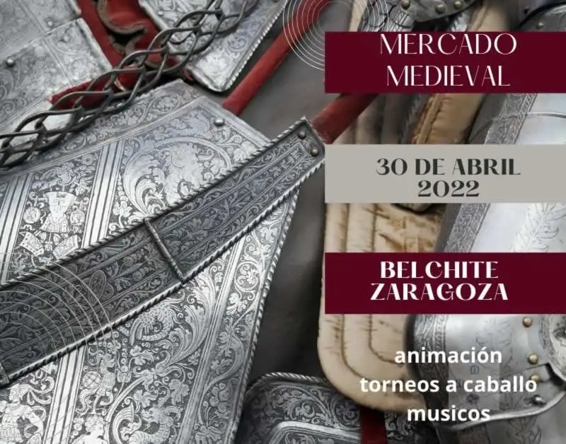 30 de Abril 2022 Mercado medieval en Belchite , Zaragoza