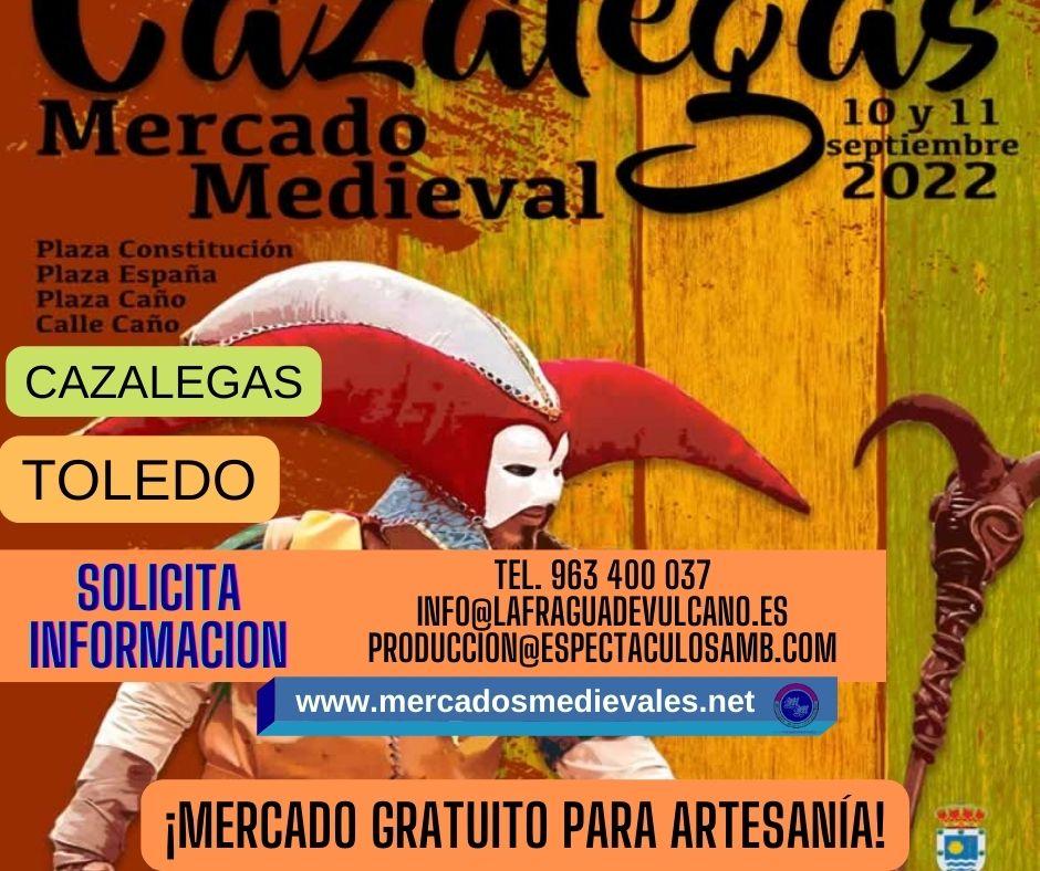 Mercado medieval en Cazalegas, Toledo 10 y 11 de Septiembre 2022