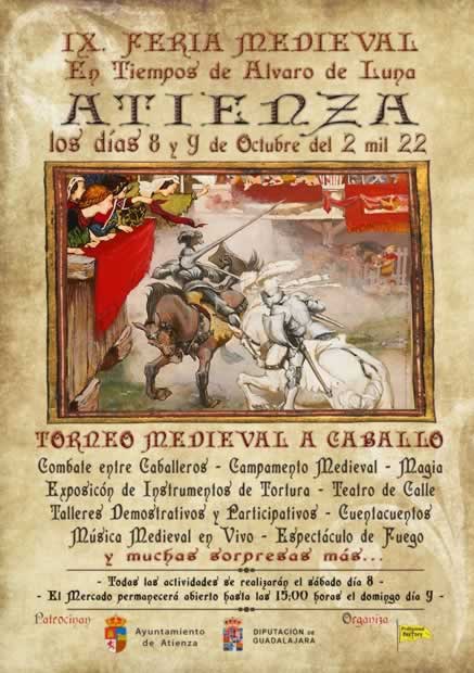 Mercado medieval en Atienza, Guadalajara 08 y 09 de Octubre 2022