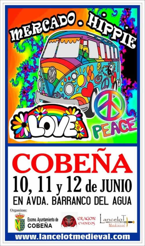 Mercado hippie en Cobeña, Madrid del 10 al 12 de Junio 2022