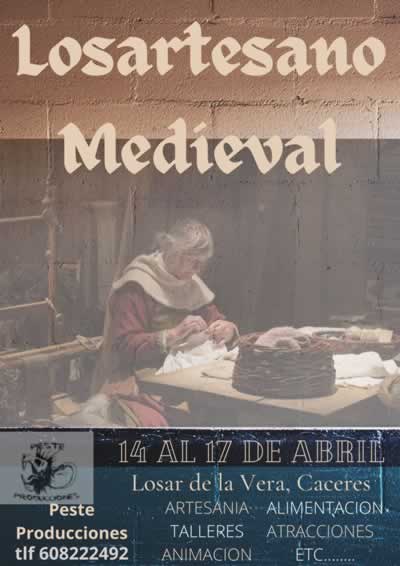 14 al 17 de Abril 2022  Losartesano medieval en Losar de la Vera, Caceres