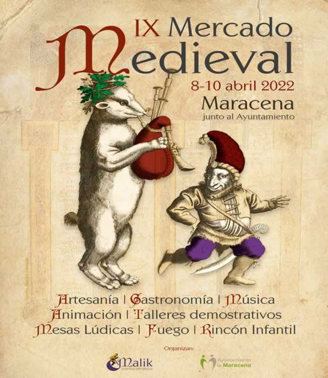 08 al 10 de Abril 2022 Mercado medieval en Maracena, Granada