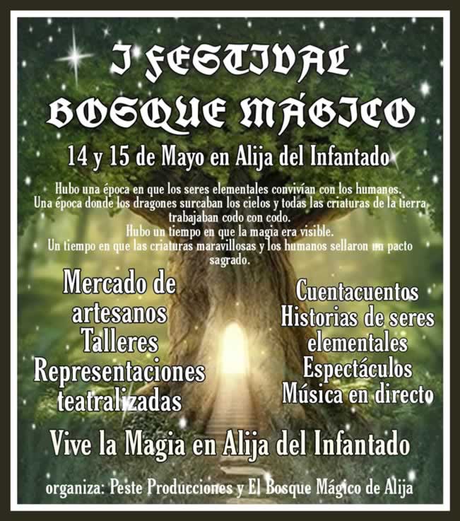 14 y 15 de Mayo 2022 I Festival bosque mágico en Alija del Infantado, León