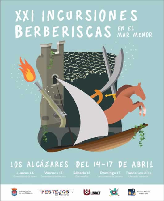 14 al 17 de Abril 2022 Mercado medieval XXI incursiones berberiscas del mar menor en Los Alcazares, Murcia