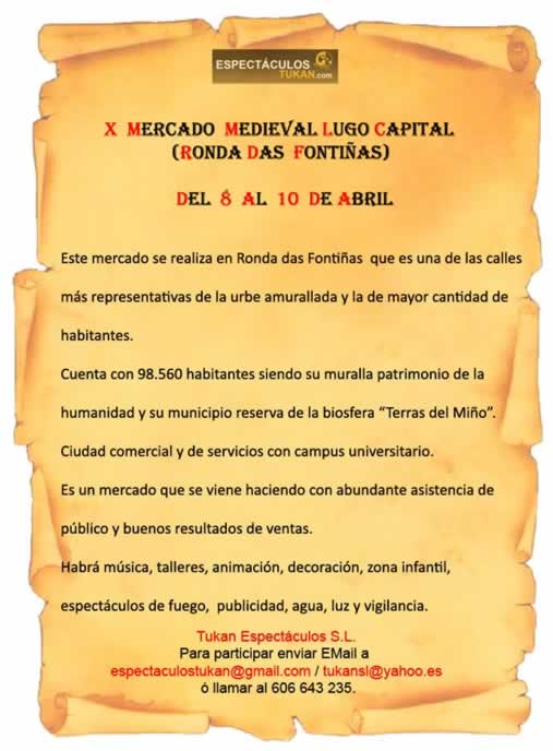 Abril 2022 Feria medieval en Lugo