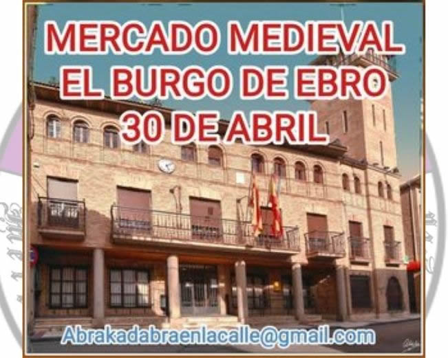 Mercado medieval de artes y oficios en El Burgo de Ebro , Zaragoza 2022