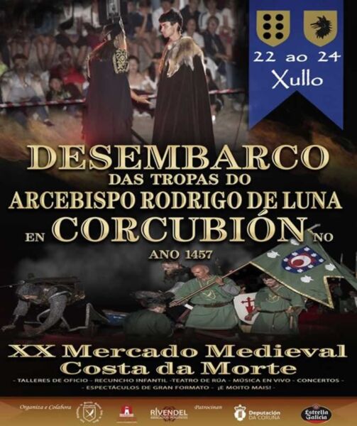 22 al 24 de Julio 2022 Mercado medieval en Corcubion , La Coruña
