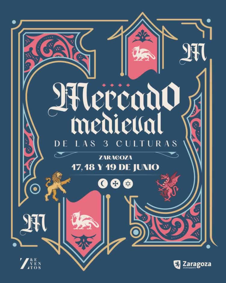 17 al 19 de Junio 2022 Mercado medieval de las Tres Culturas en Zaragoza