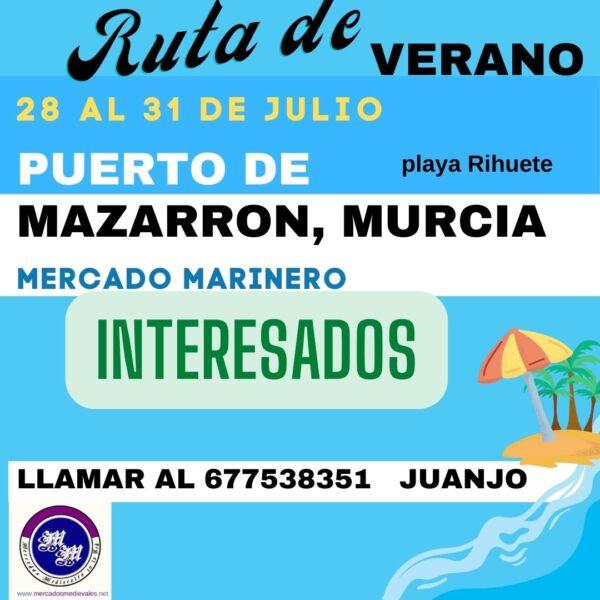 Mercado marinero en el puerto de Mazarrón ( playa Rihuete), Murcia del 28 al 31 de Julio 2022