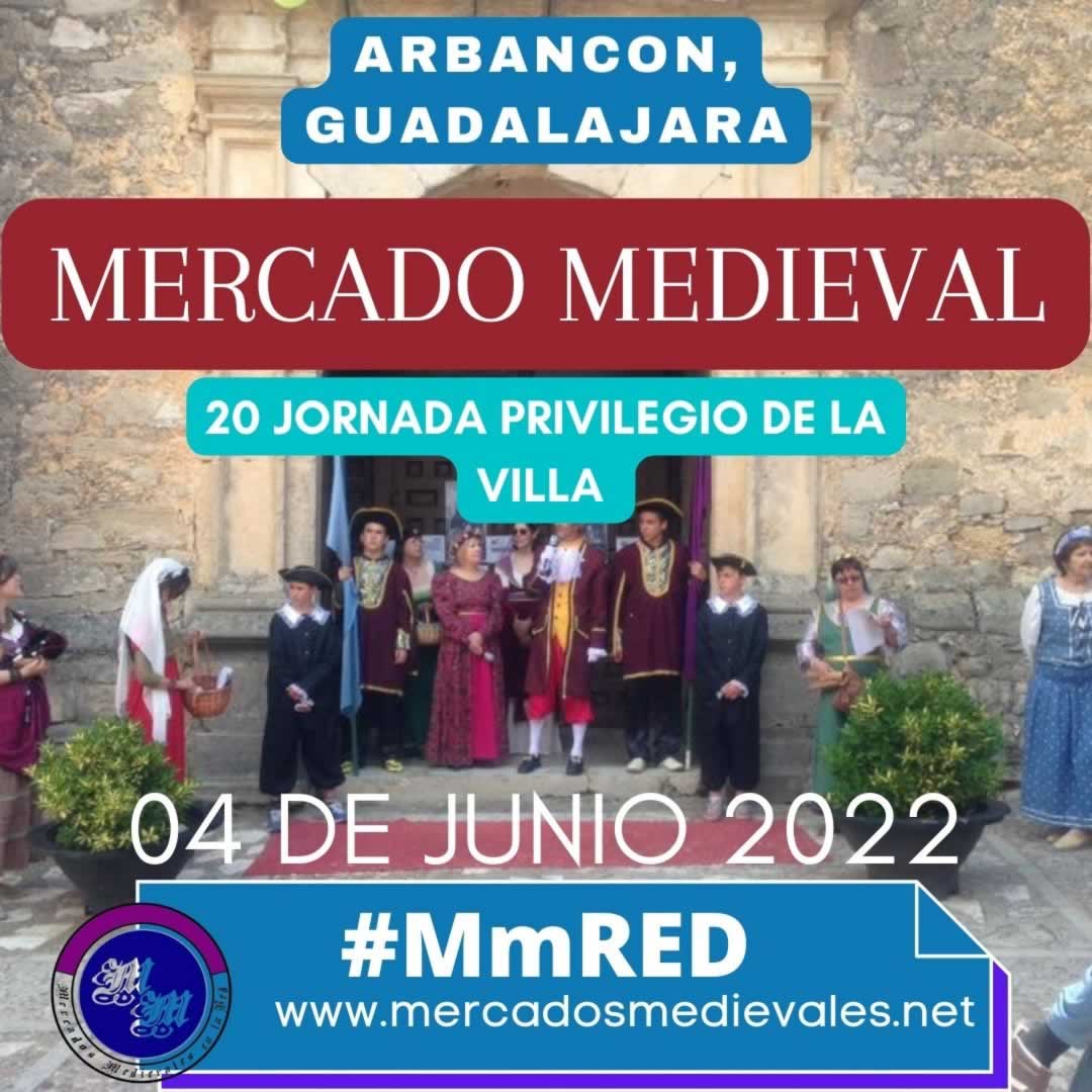 Mercado medieval 20 Jornada privilegio de la Villa en Arbancon, Guadalajara