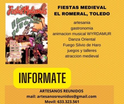 Mercado medieval del Romeral, Toledo del 29 al 31 de Julio 2022