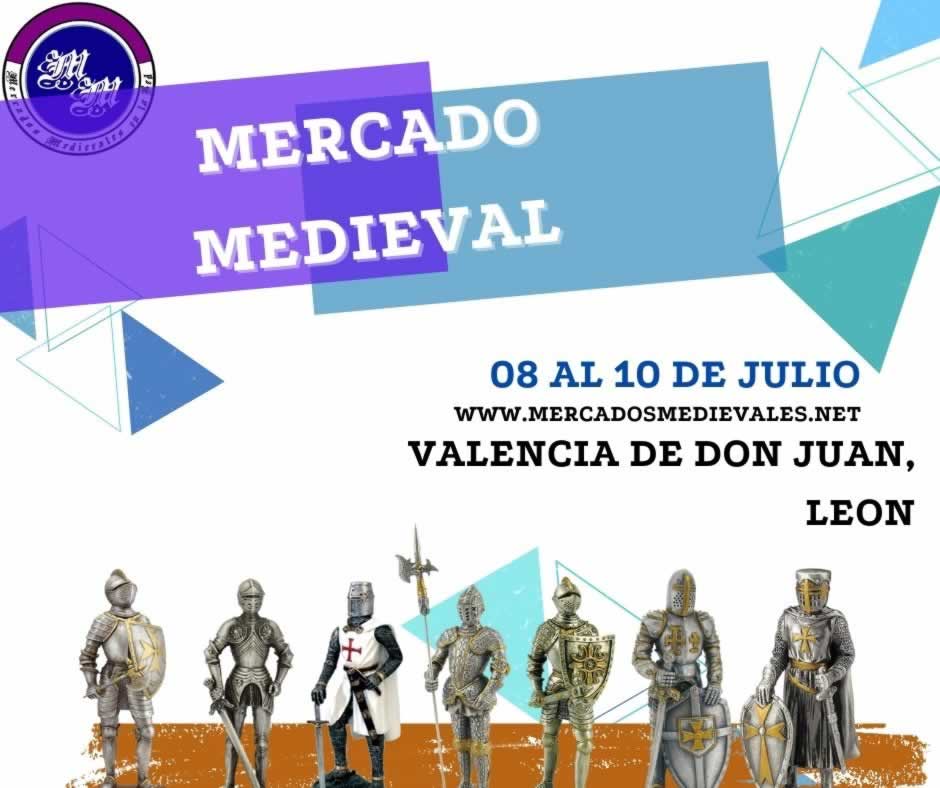 Mercado medieval en Valencia de Don Juan, Leon 08 al 10 de Julio 2022