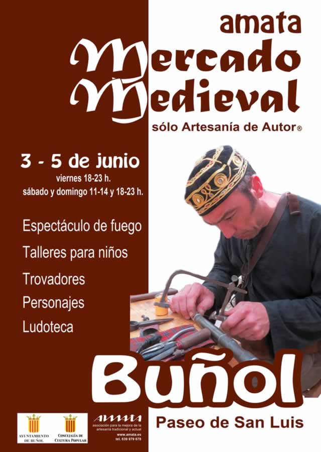 Mercado medieval en Buñol, Valencia 03 al 05 de Junio 2022