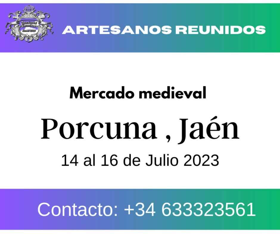 Mercado medieval en Porcuna, Jaen - edicion año 2023