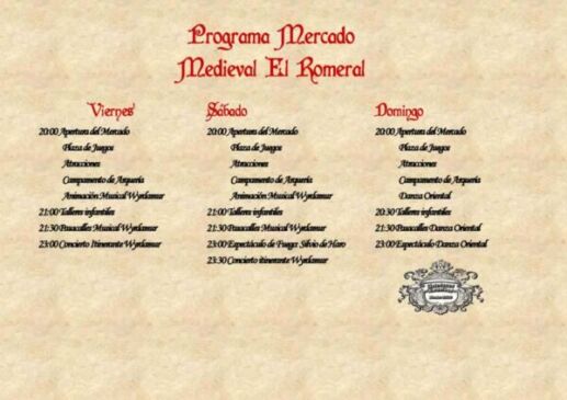 Mercado medieval del Romeral, Toledo del 29 al 31 de Julio 2022