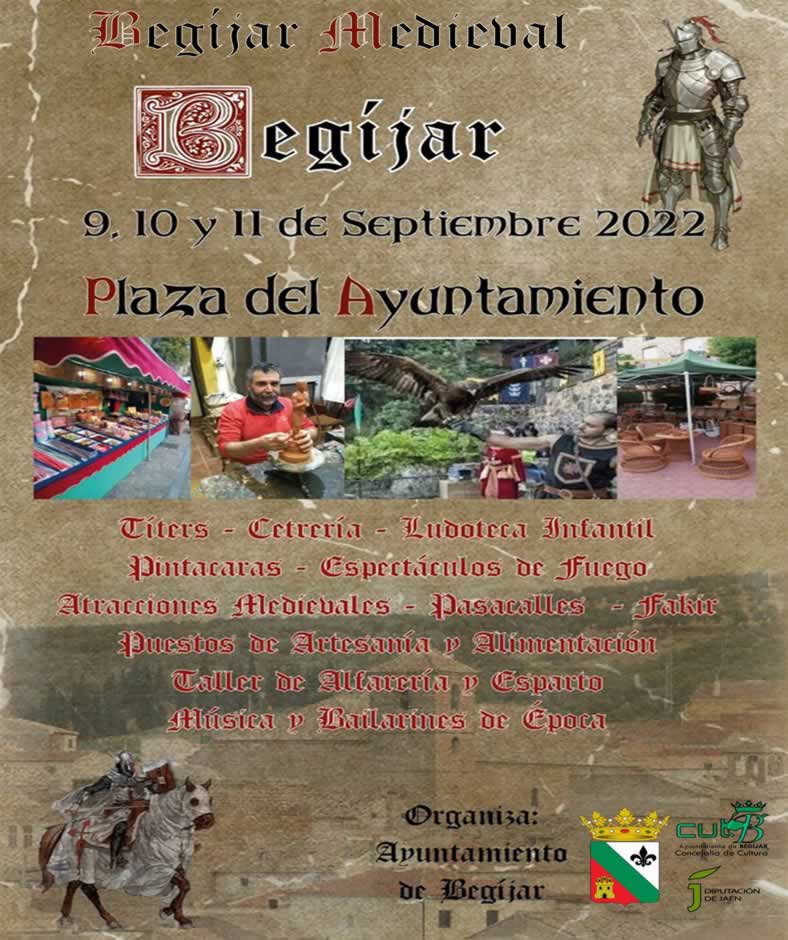Mercado medieval en Begijar, Jaen del 09 al 11 de Septiembre 2022