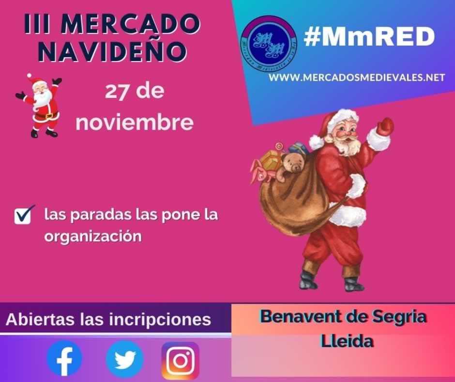 III Mercado navideño en Benavent de Segria , Lleida 27 de Noviembre 2022