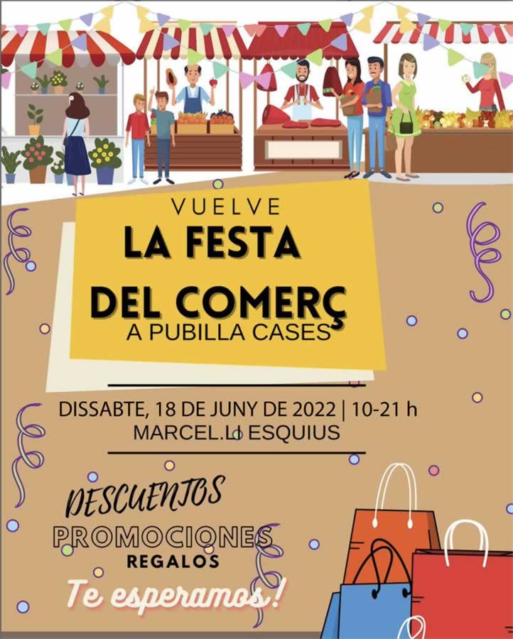 Comerc al carrer a la festa major de Pubilla Cases en l’Hospitalet de Llobregat, Barcelona 18 de Junio 2022