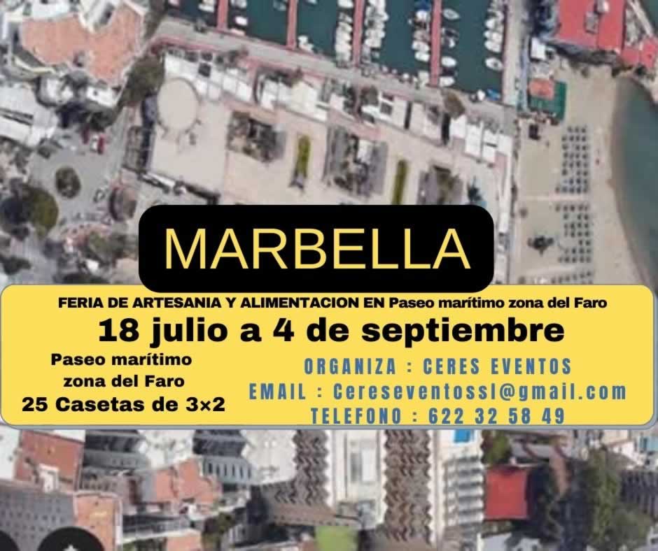 Feria de verano en Marbella zona El Faro 2022