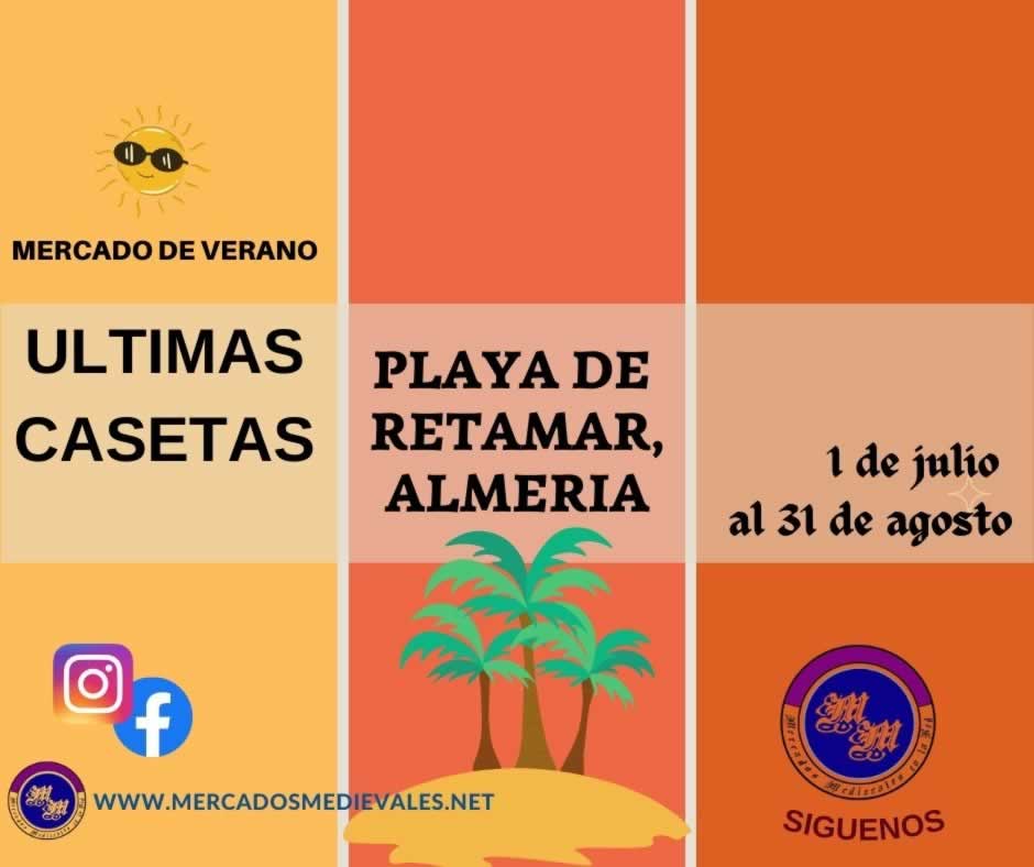 Mercado de verano en la playa de Retamar , Almeria del 01 de Julio al 31 de Agosto 2022