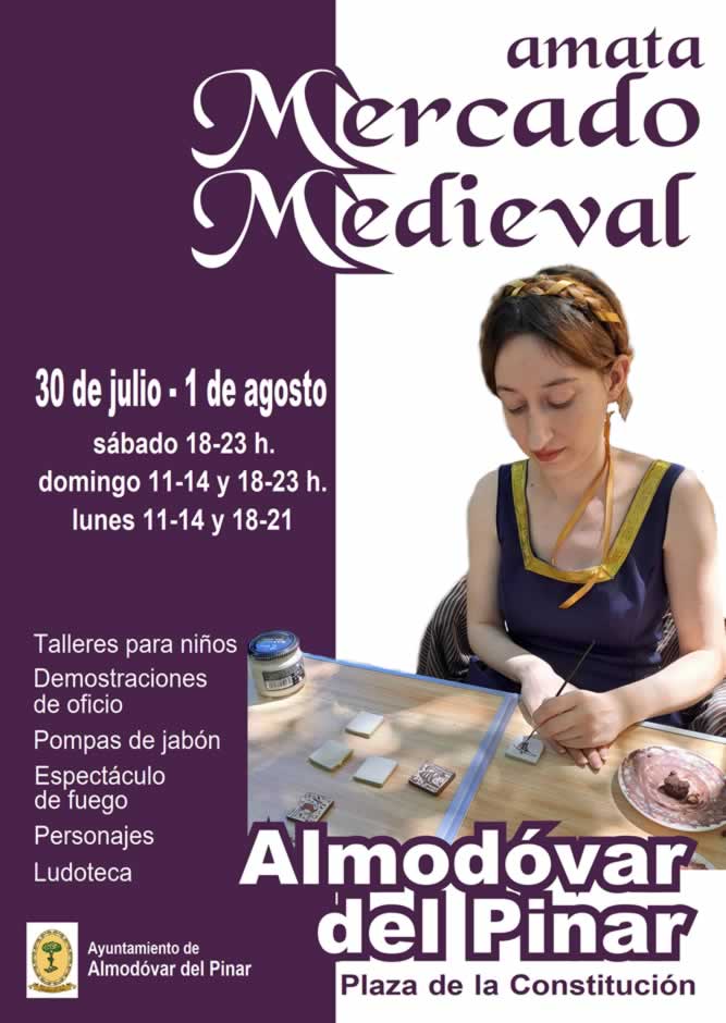 Mercado medieval en Almodovar del Pinar, Cuenca del 30 de Julio al 01 de Agosto 2022