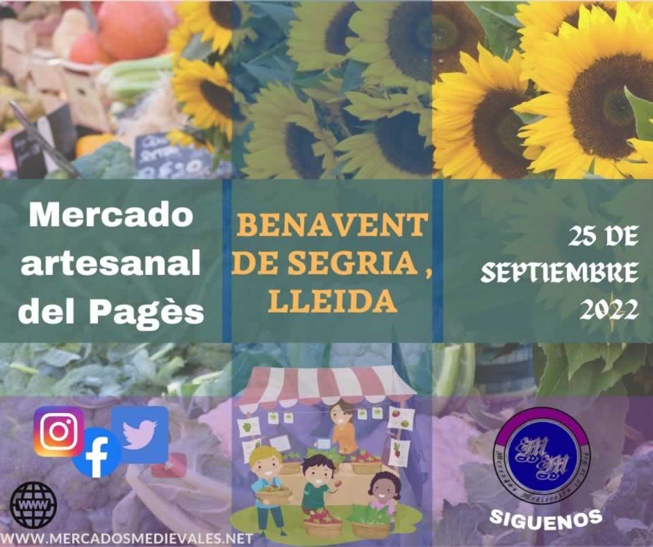 Mercado artesanal del Pagès en Benavent de Segria , Lleida 25 de septiembre del 2022