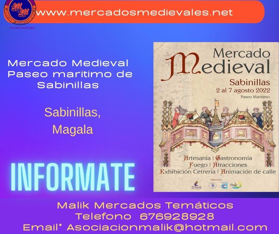 Mercado medieval en Sabinillas, Malaga del 02 al 07 de Agosto 2022