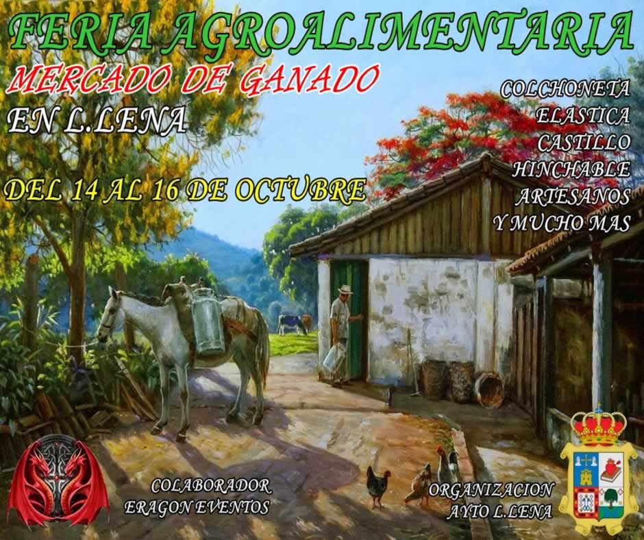 Mercado agroalimentario y artesano en Pola de Lena, Asturias del 14 al 16 de Octubre 2022