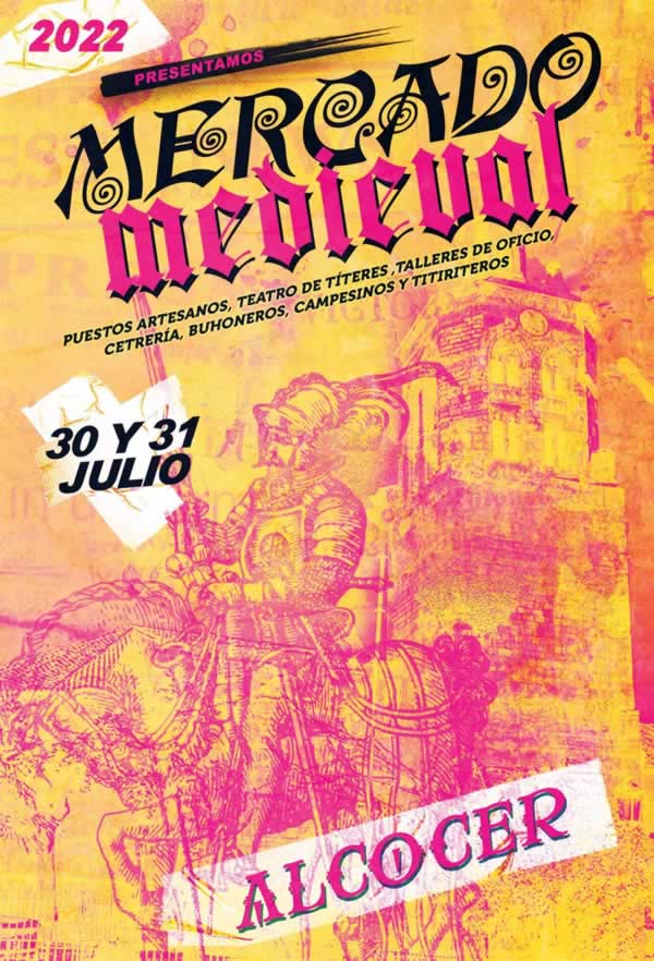 Mercado medieval en Alcocer, Guadalajara del 30 al 31 de Julio 2022