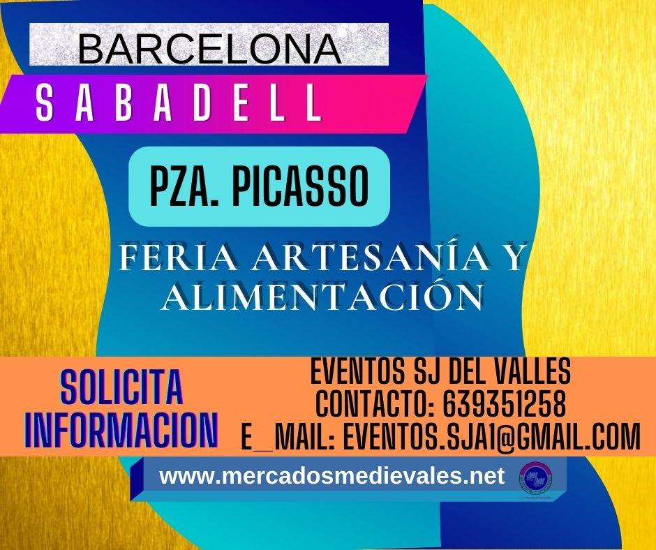 Feria de artesania y alimentacion en Sabadell , Barcelona 18 al 20 de Noviembre 2022