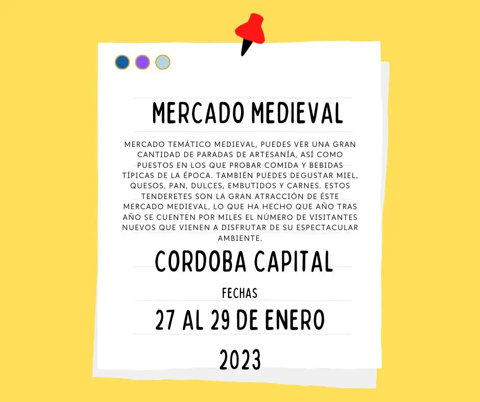 Mercado tematico medieval en Cordoba