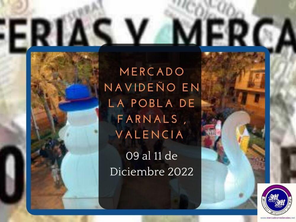 Mercado navideño en La Pobla de Farnals , Valencia 09 al 11 de Diciembre 2022