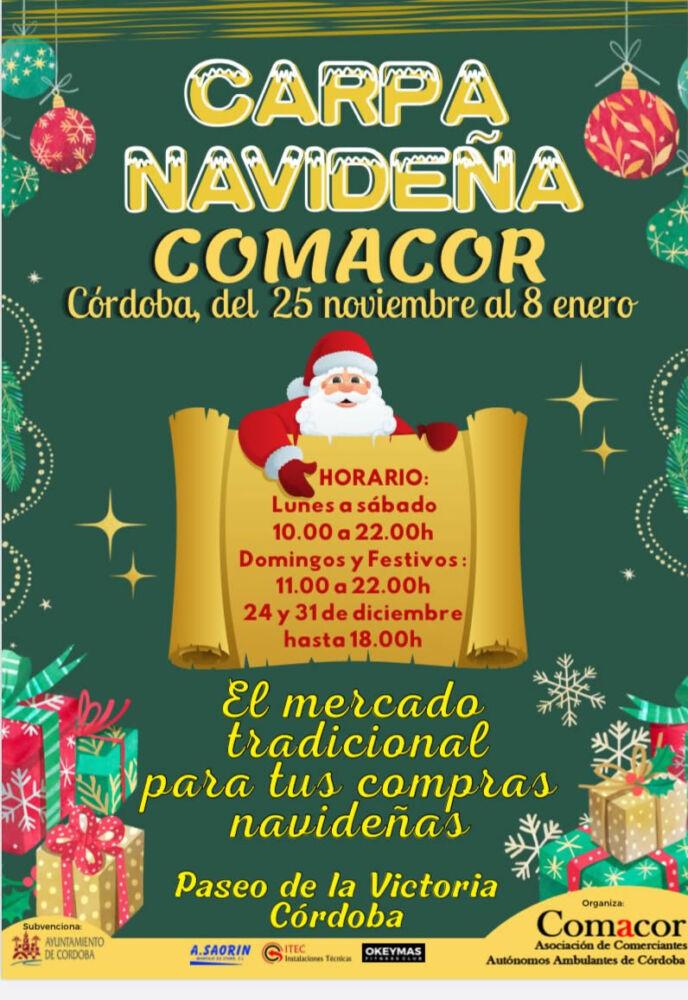 Carpa navideña comacor en Cordoba , 25 de Noviembre 2022 al 08 de Enero 2023