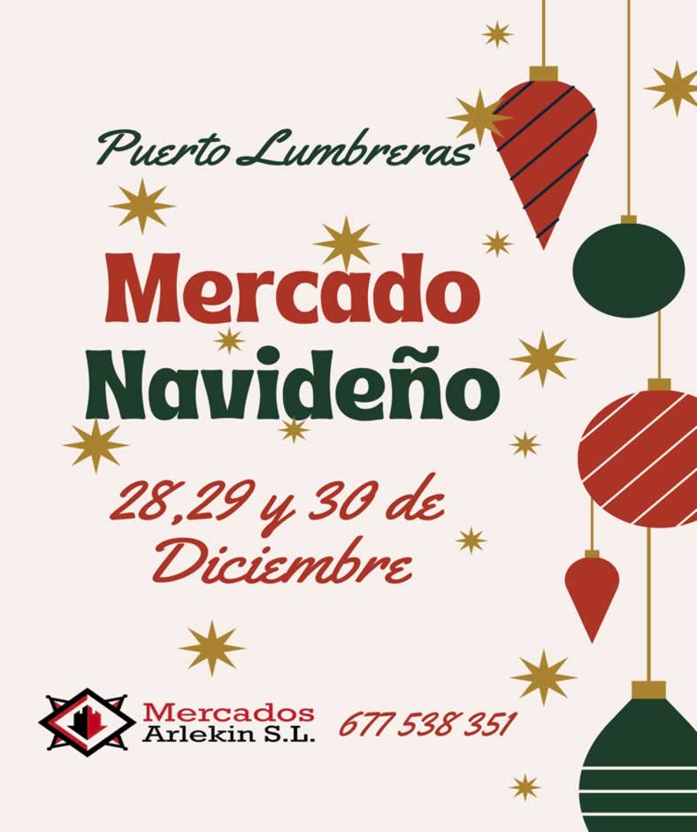 Mercado navideño en Puerto Lumbreras , Murcia