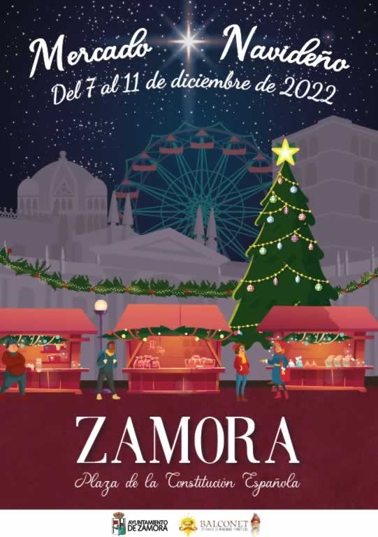 Mercado de navidad en Zamora del 07 al 11 de Diciembre 2022