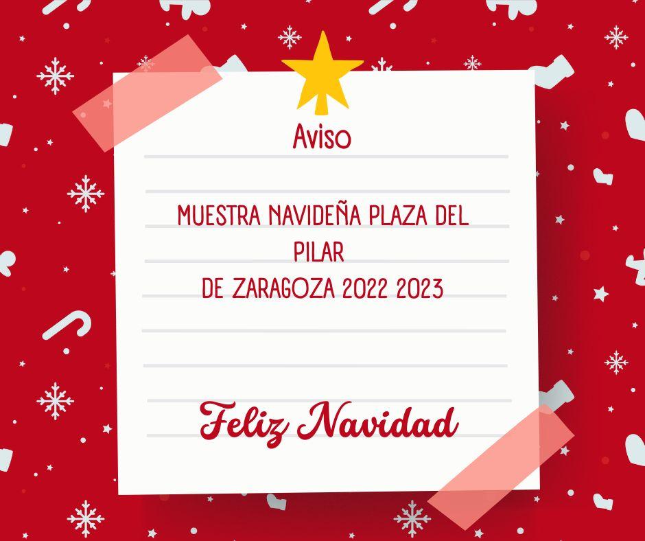 Muestra navideña en la Plaza del Pilar de Zaragoza
