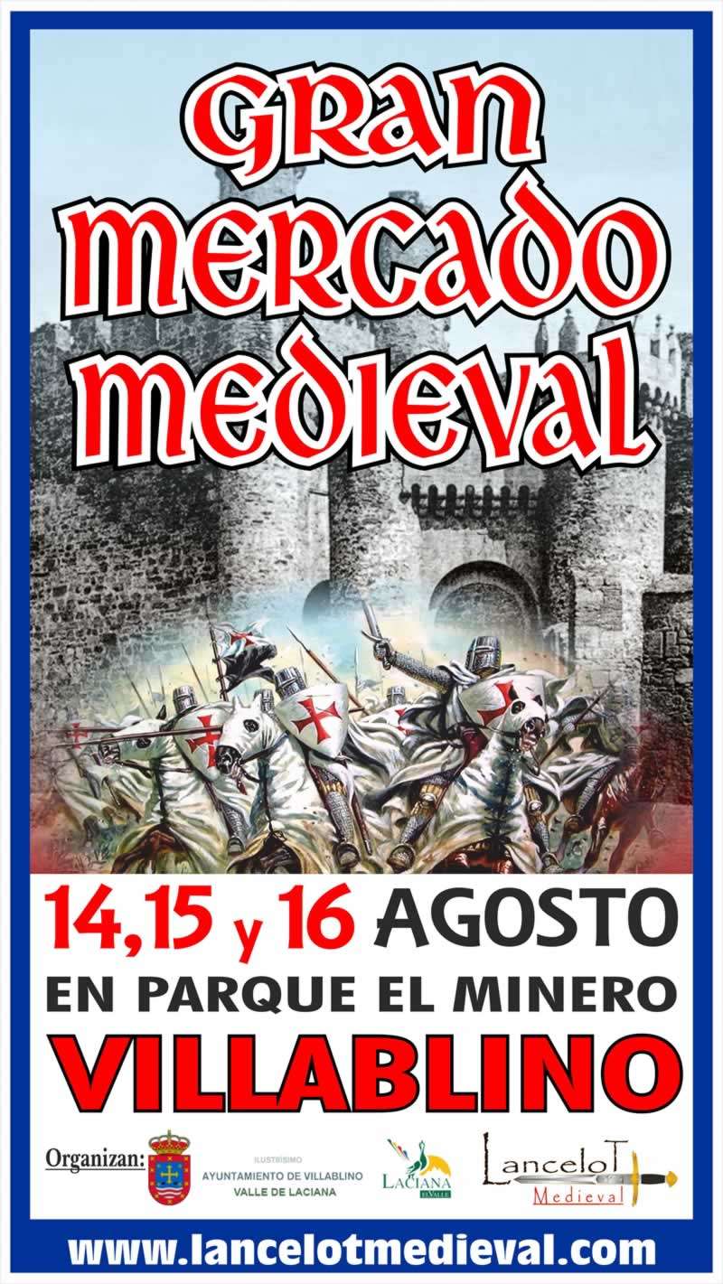 Mercado medieval en Villablino (Leon) 14 al 16 de Agosto 2023