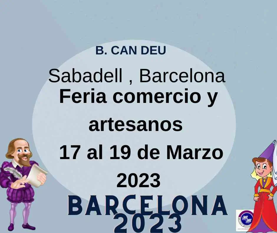 Feria comercio y artesanos en el b. Can Deu de Sabadell, Barcelona
