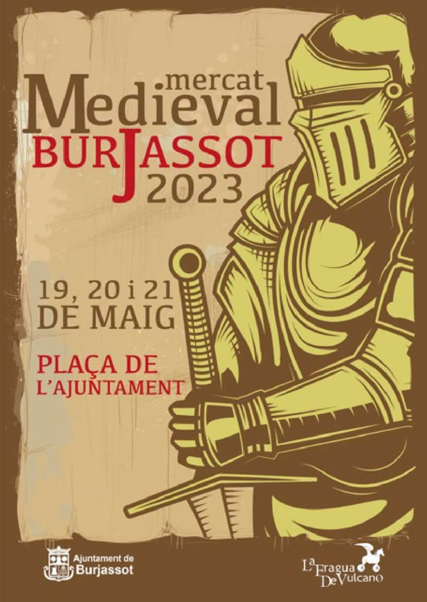 Mercado medieval en Burjassot, Valencia 2023 - Cartel