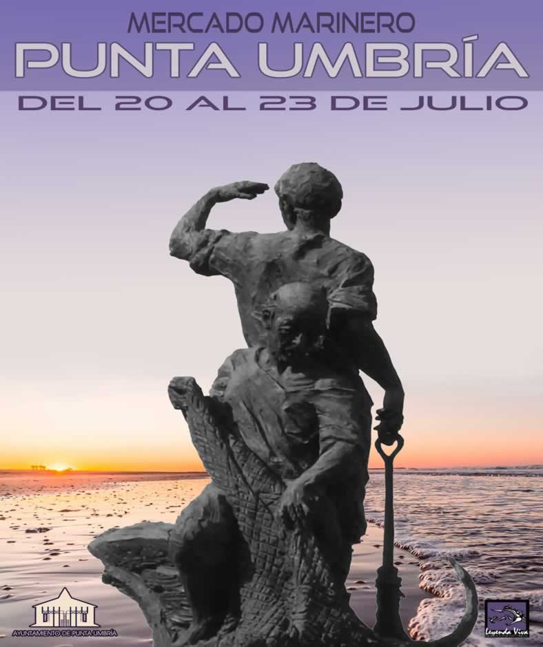 Mercado marinero en Punta Umbria, Huelva Julio 2023