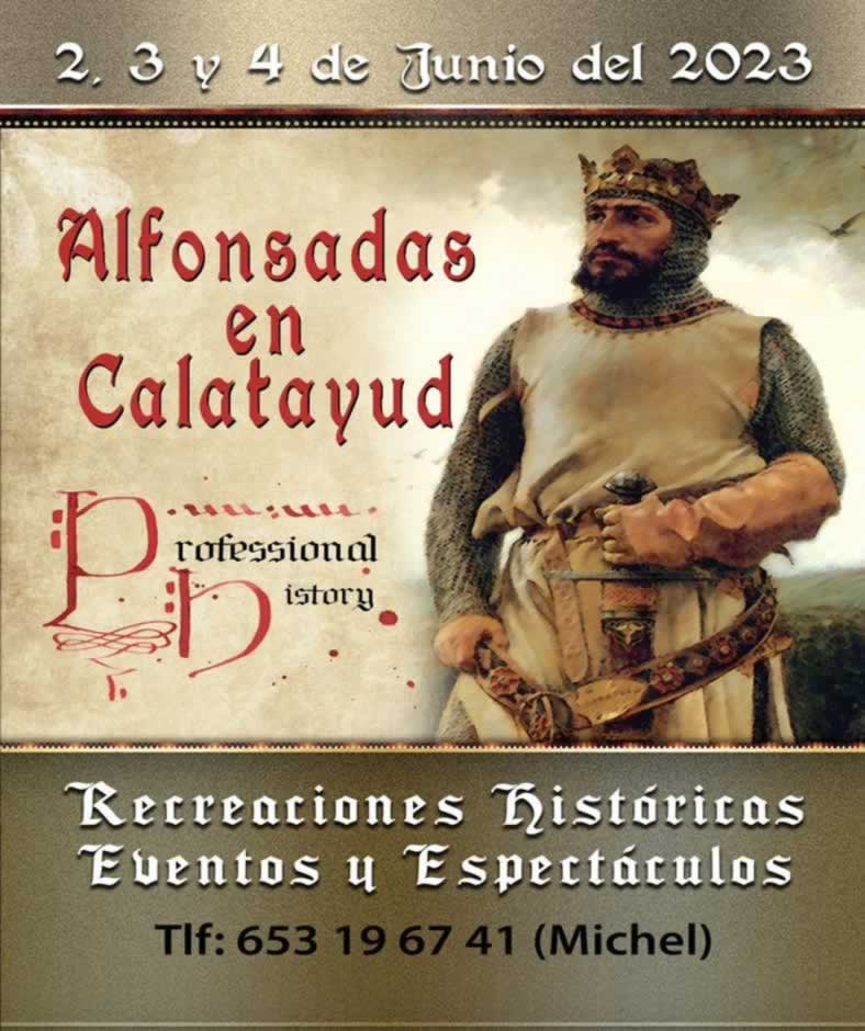 Mercado medieval Las Alfonsadas en Calatayud , Zaragoza 2023