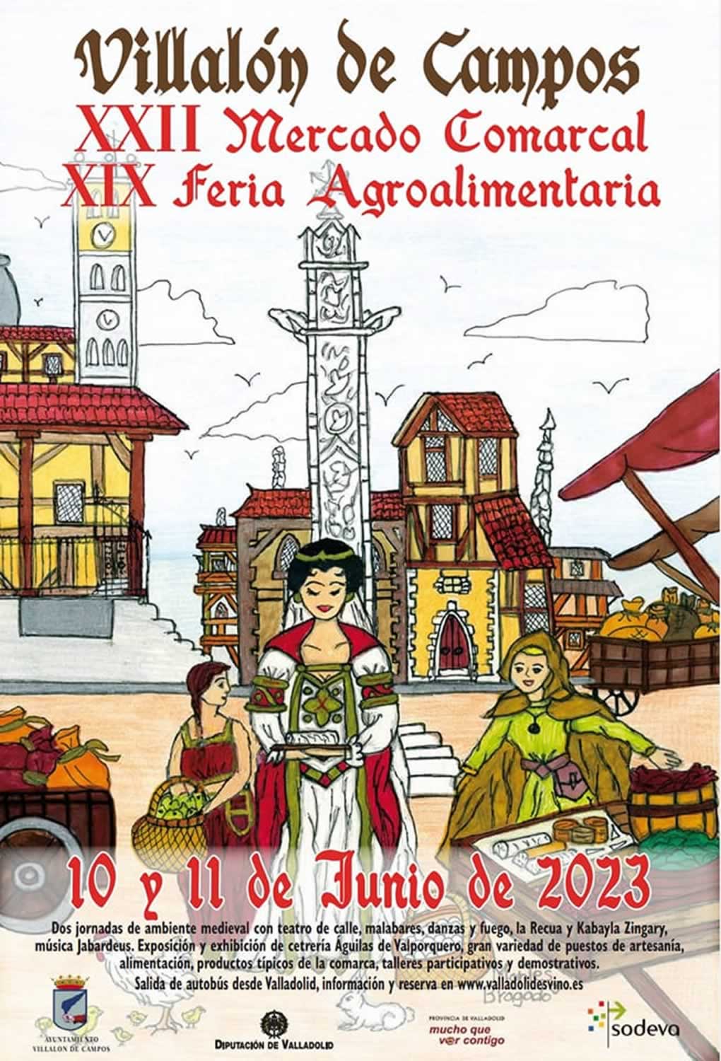 XXII Mercado comarcal – XIX feria agroalimentaria en Villalon de Campos 2023