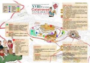 Programación de actividades de las XVIII Fiestas calatravas de Alcaudete Mercado medieval 2023