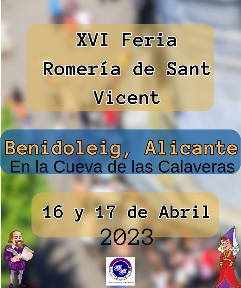 XVI Feria Romería de Sant Vicent - Mercado medieval en Benidoleig, Alicante