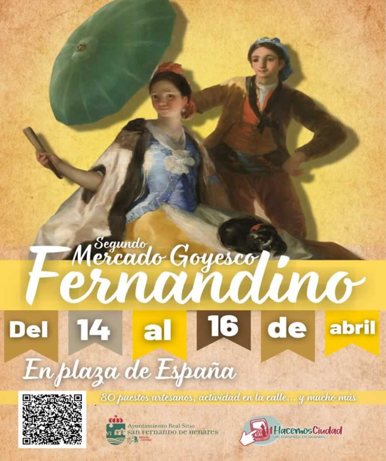 Mercado fernandino / goyesco en San Fernando de Henares , Madrid 2023